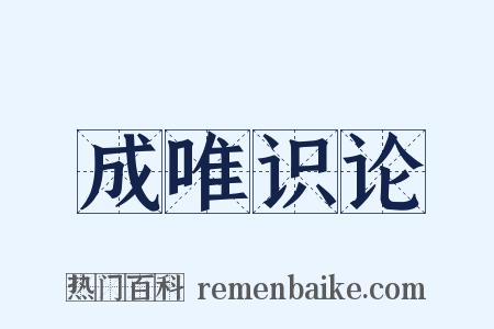 成唯识论是什么意思的图片